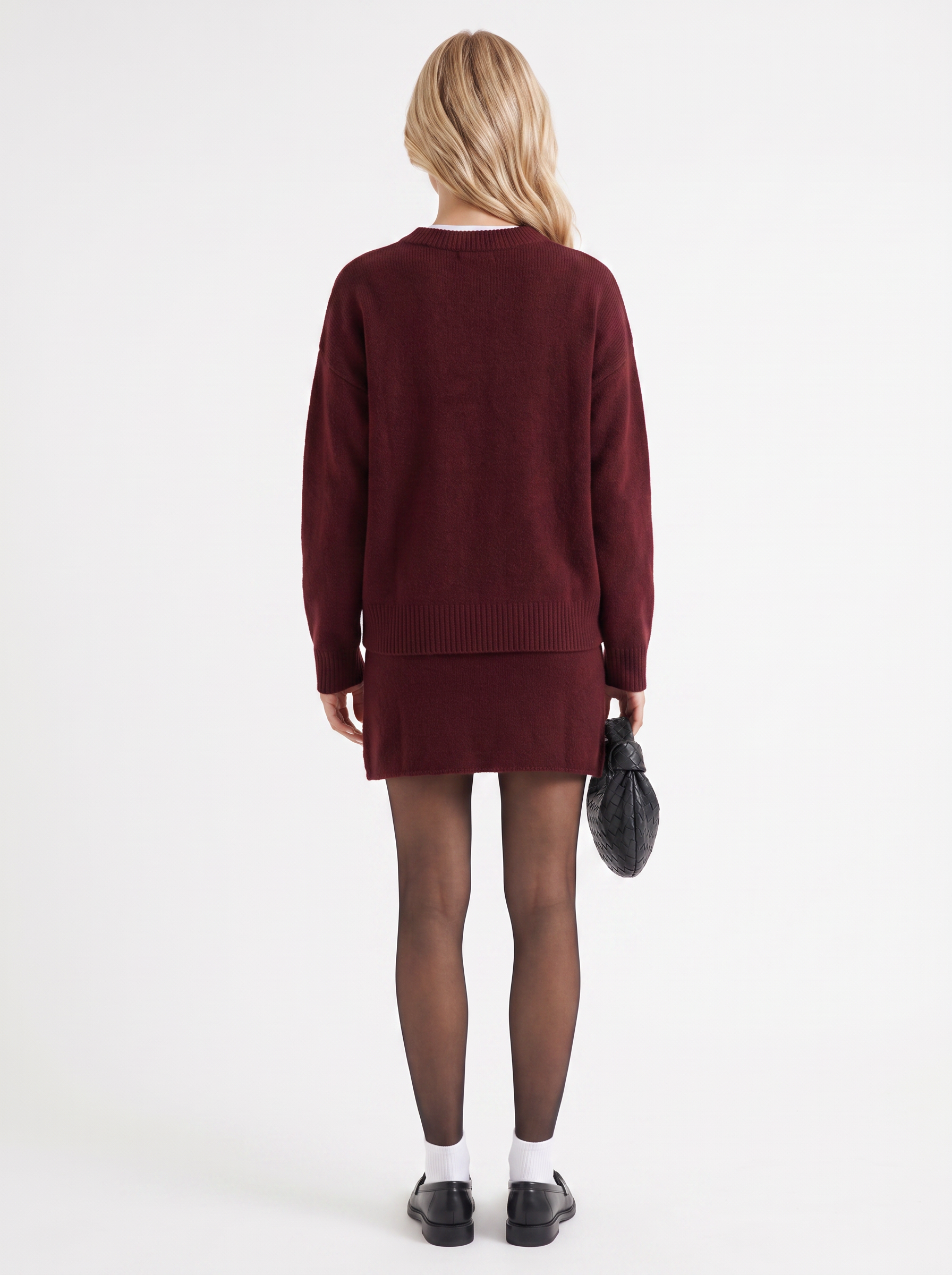 Nicolette Skirt Set - Burgundy