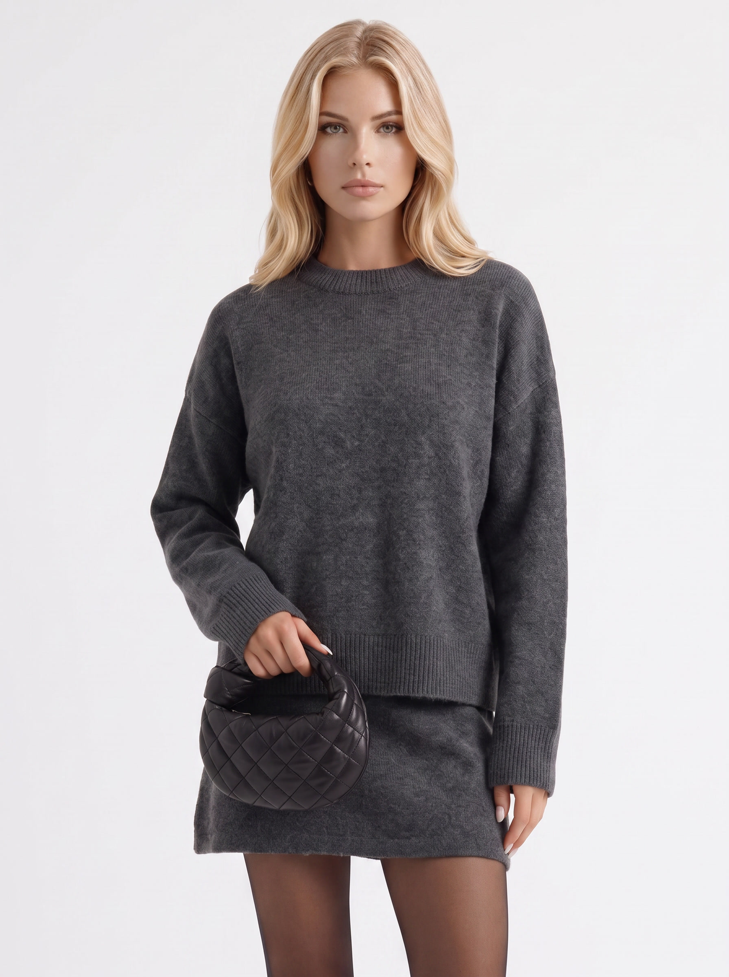 Nicolette Skirt Set - Grey