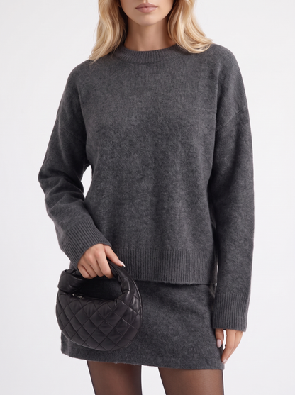 Nicolette Skirt Set - Grey