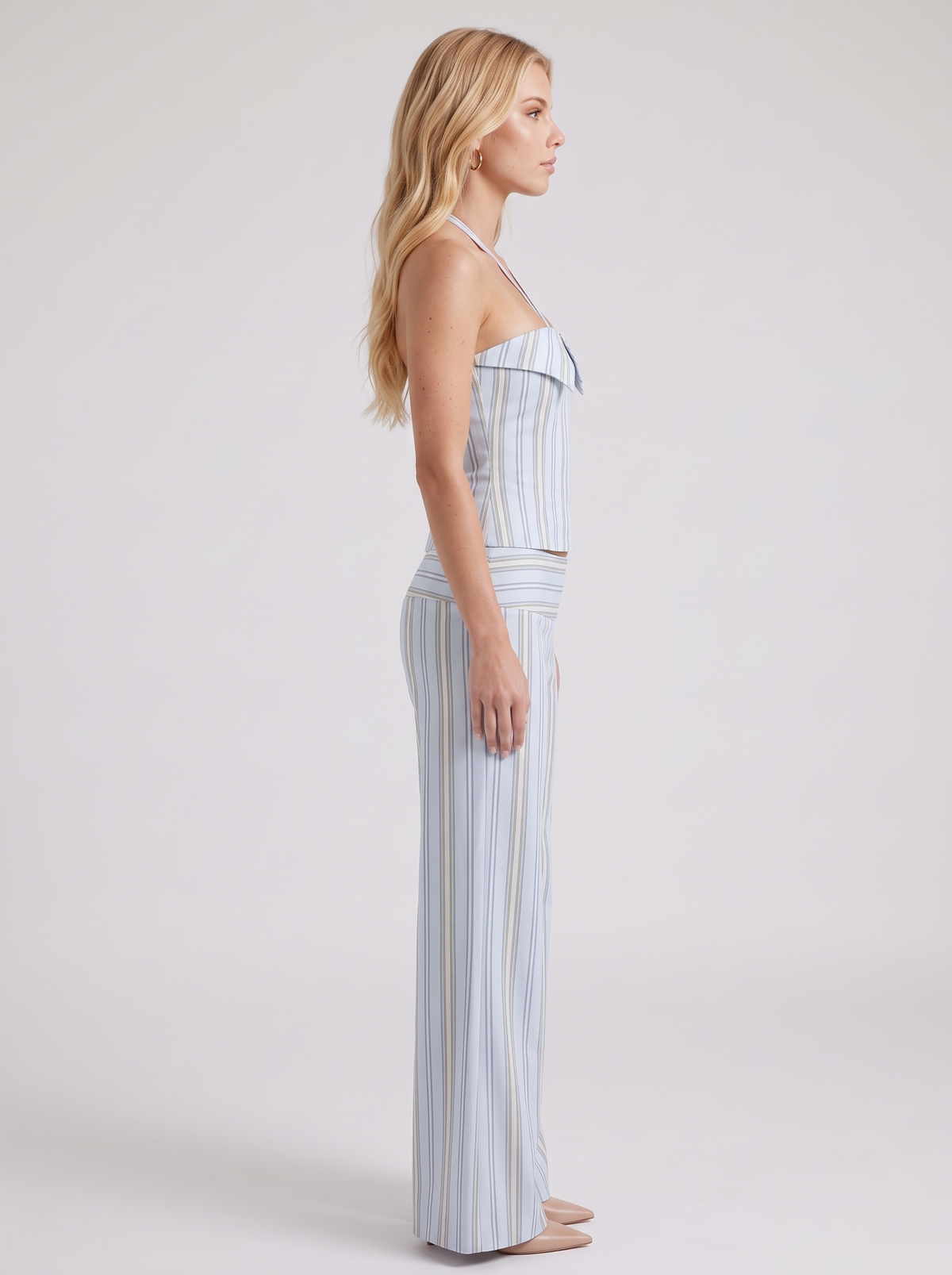 Orla Pants Set - Blue Stripe