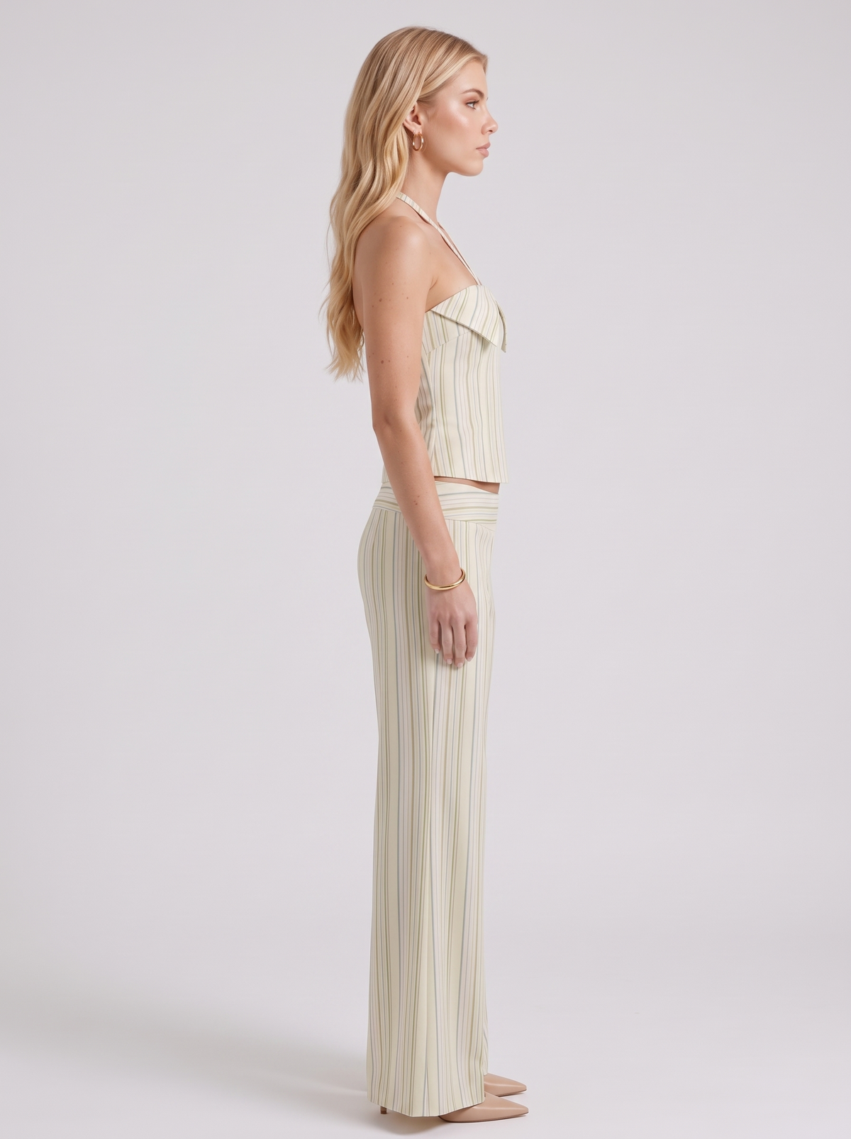 Orla Pants Set - Yellow Stripe