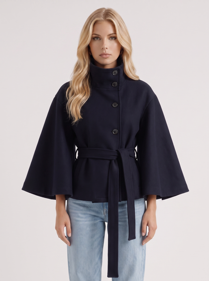 Paloma Cape Jacket - Navy