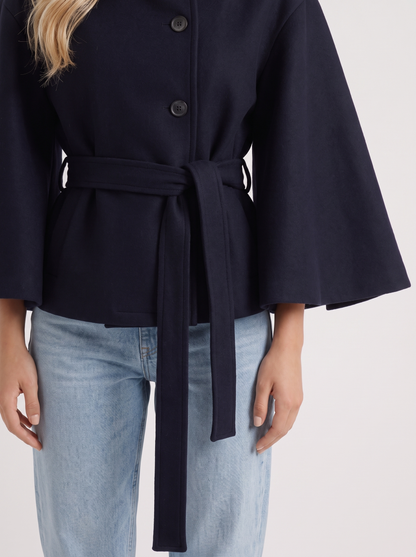 Paloma Cape Jacket - Navy