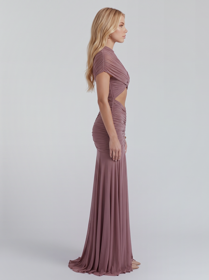 Ramona Cutout Maxi Dress - Dusty Pink