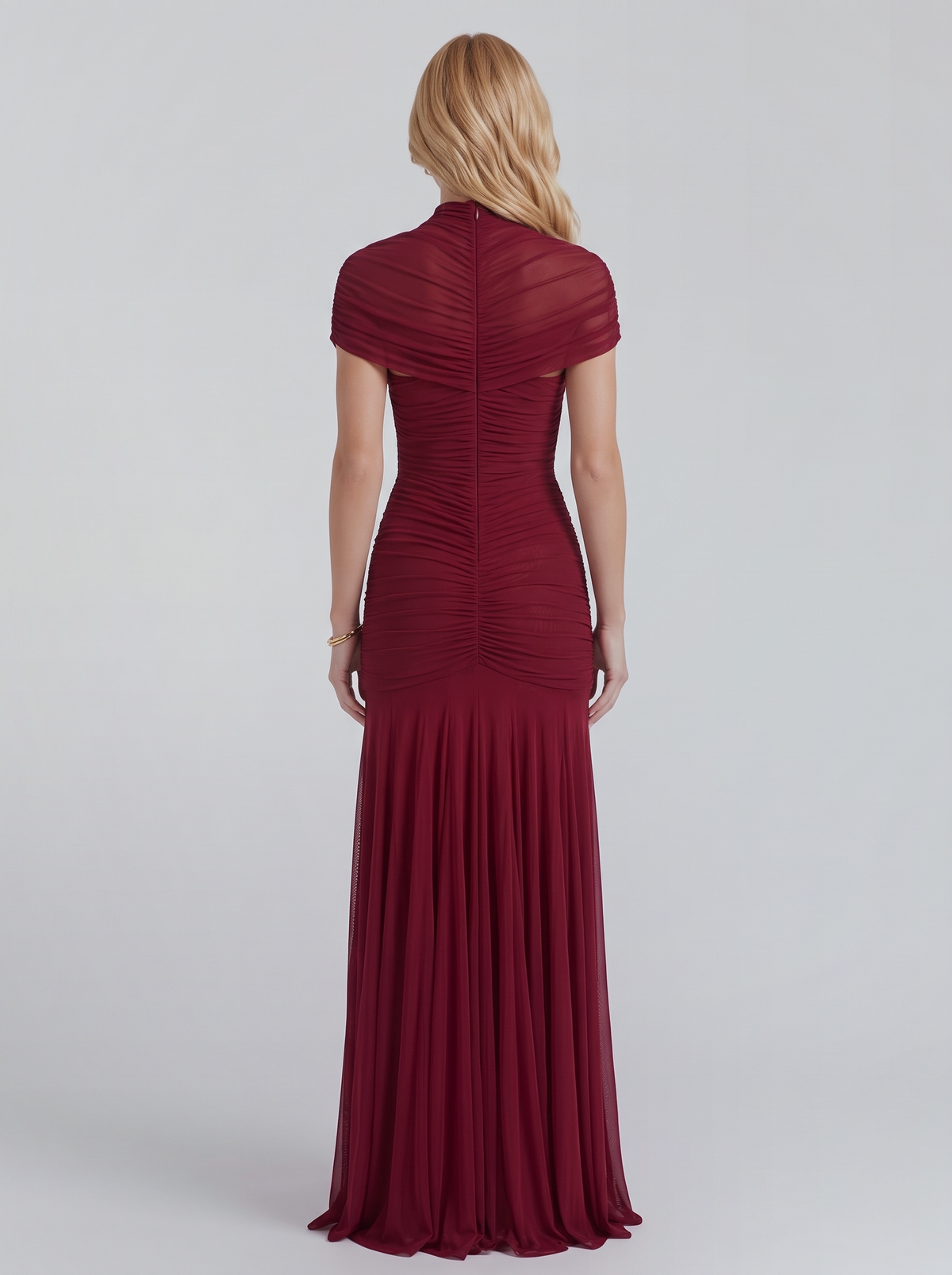 Ramona Cutout Maxi Dress - Wine Red