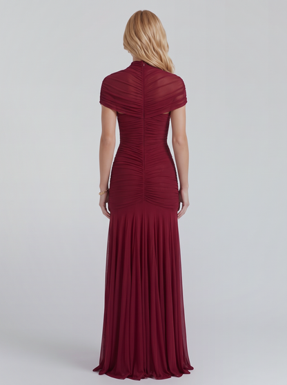 Ramona Cutout Maxi Dress - Wine Red