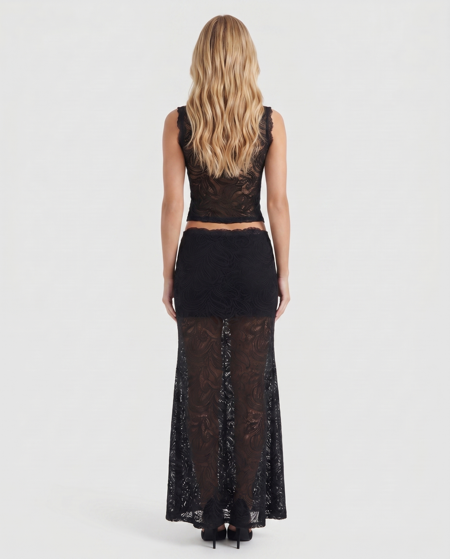 Rocelle Lace Set - Black