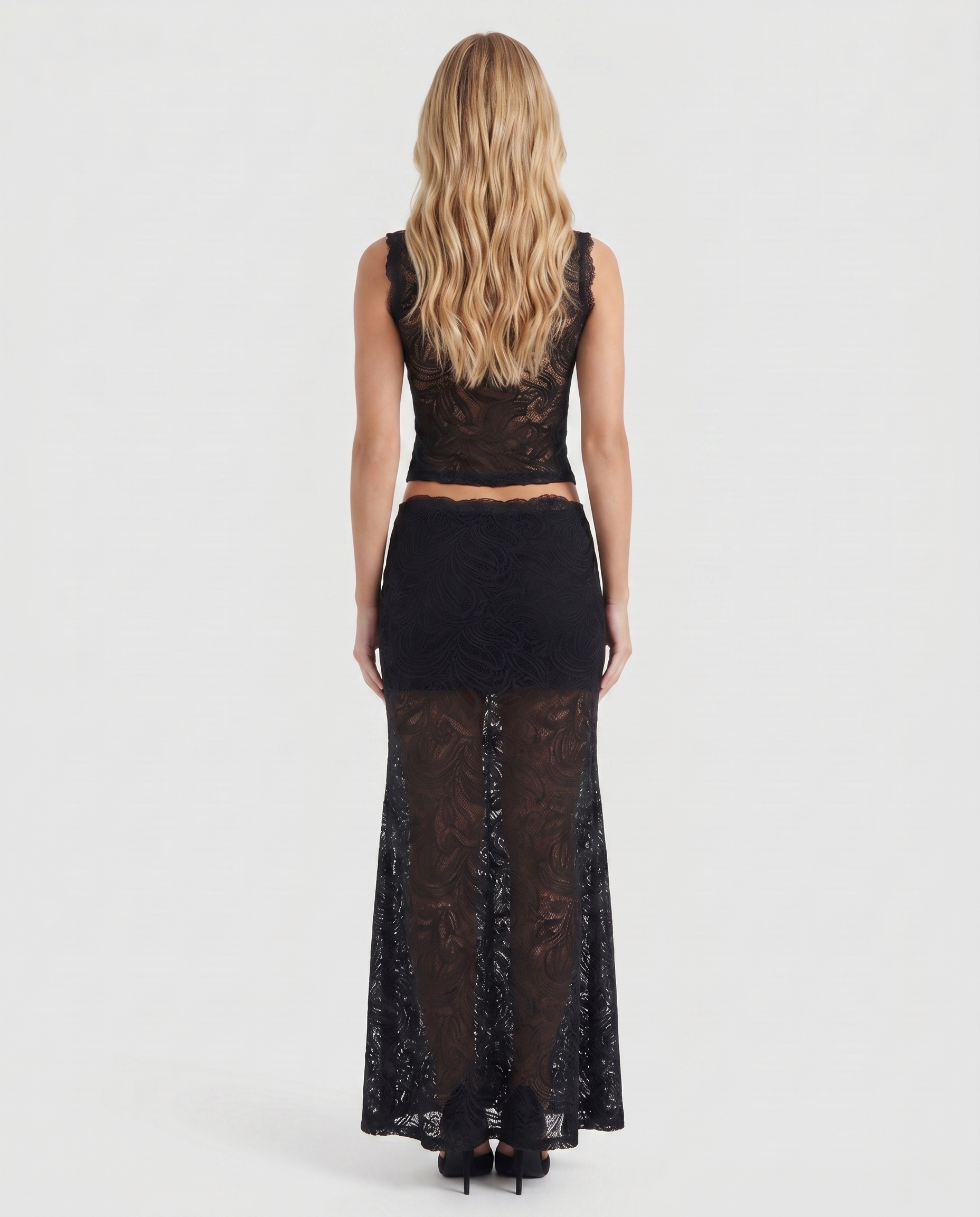 Rocelle Lace Set - Black