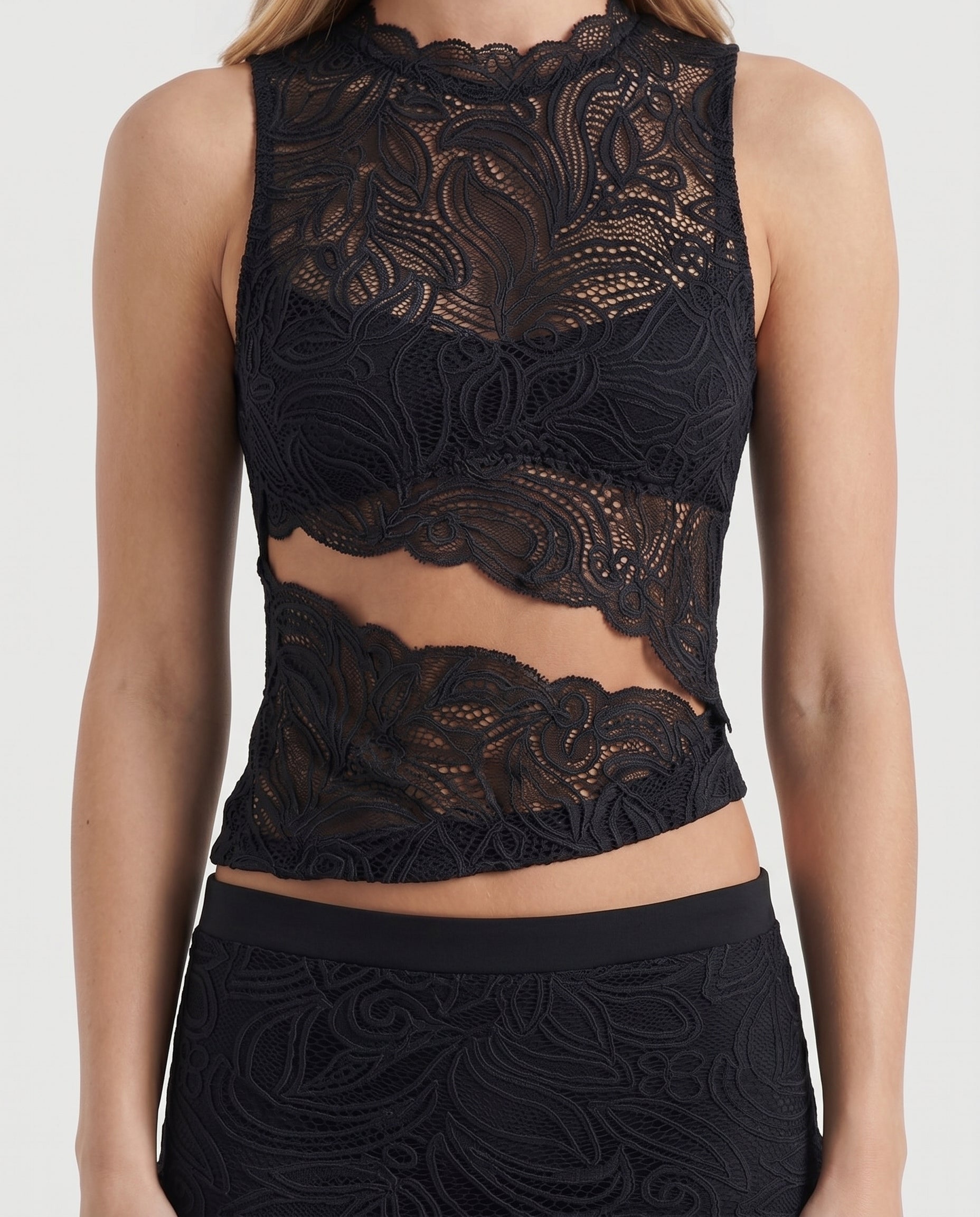 Rocelle Lace Set - Black