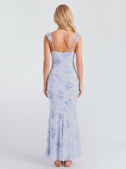 Romilly Floral Maxi Dress - Blue