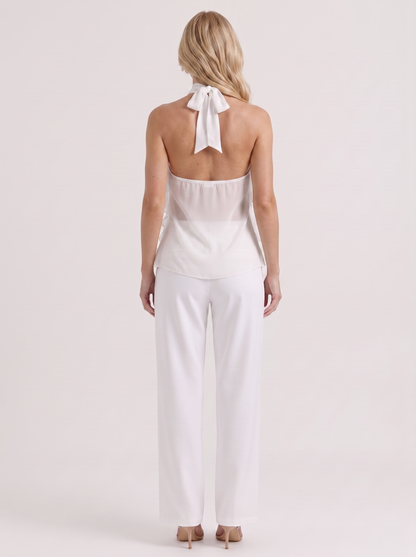 Romy Ruffle Top - White