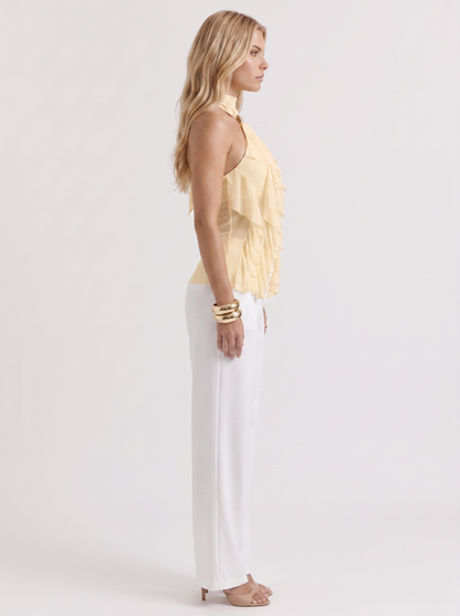 Romy Ruffle Top - Yellow