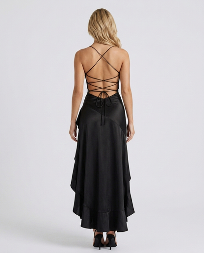 Rosalie Cowl Maxi Dress - Black