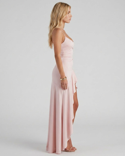 Rosalie Cowl Maxi Dress - Blush