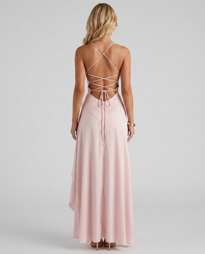 Rosalie Cowl Maxi Dress - Blush
