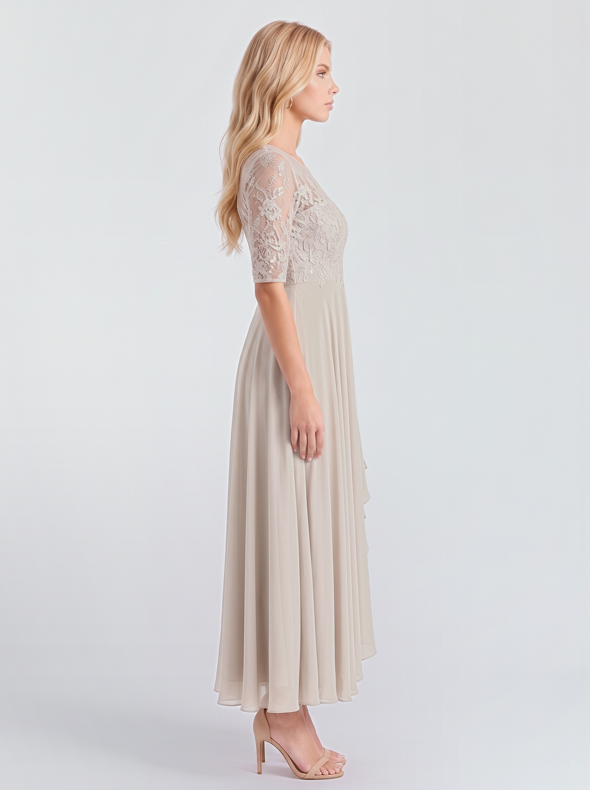 Rosetta Lace Maxi Dress - Cream