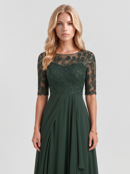 Rosetta Lace Maxi Dress - Green