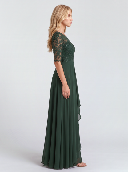 Rosetta Lace Maxi Dress - Green