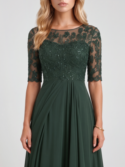 Rosetta Lace Maxi Dress - Green
