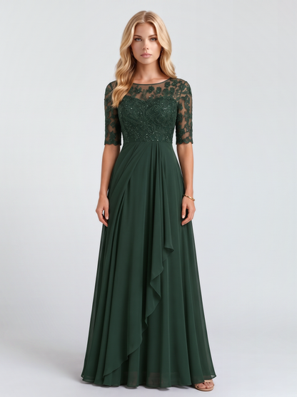 Rosetta Lace Maxi Dress - Green