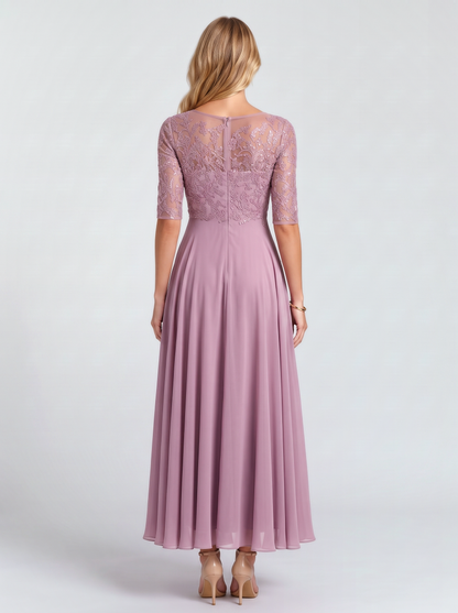 Rosetta Lace Maxi Dress - Pink