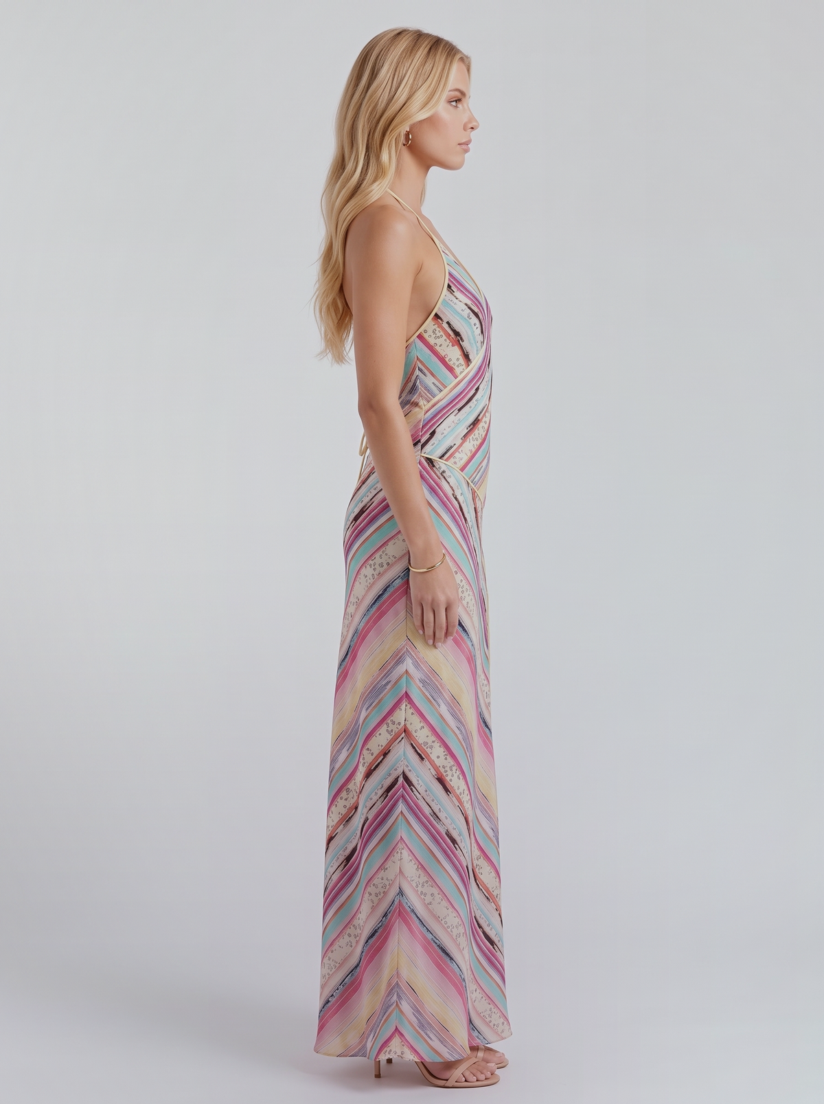 Sybil Striped Maxi Dress - Multicolor