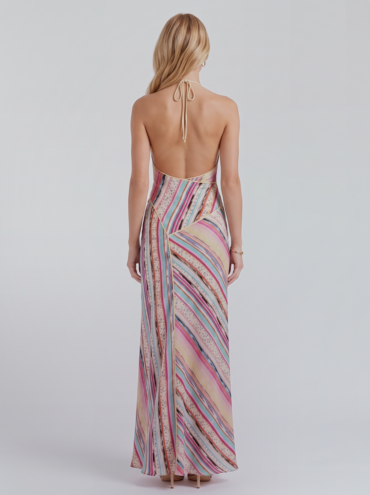 Sybil Striped Maxi Dress - Multicolor