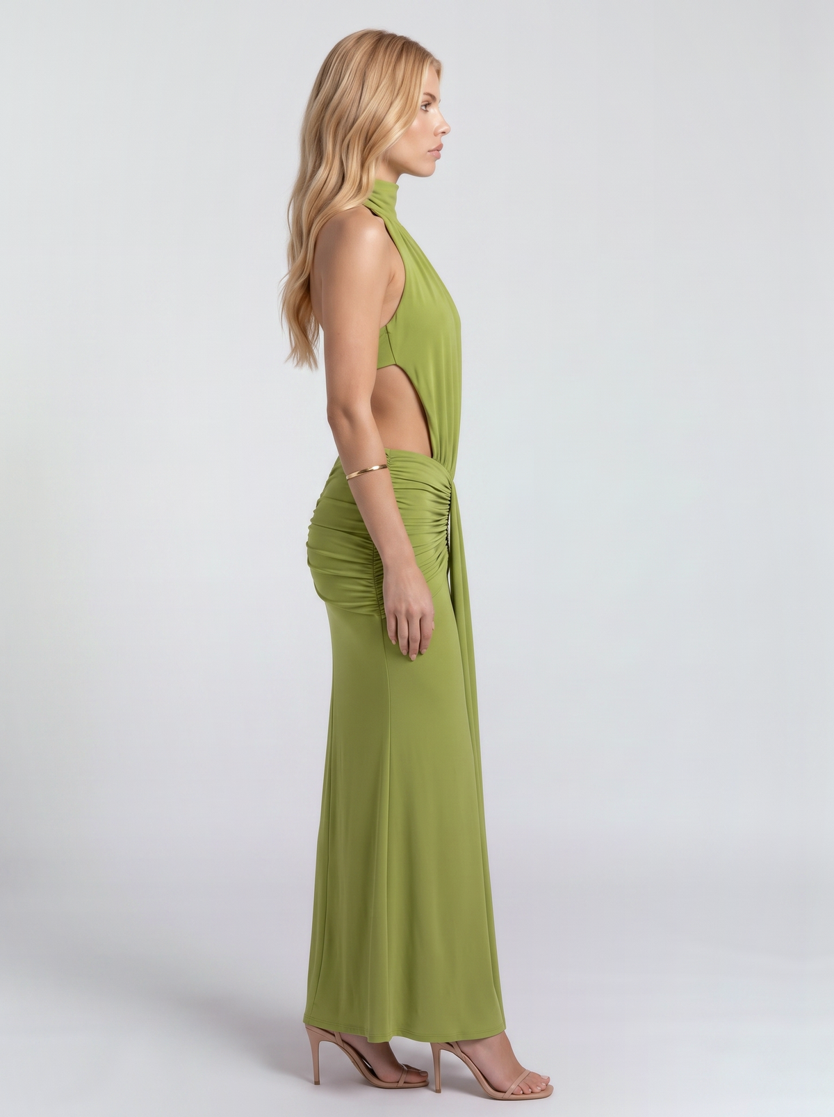 Tallulah Knot Maxi Dress - Green