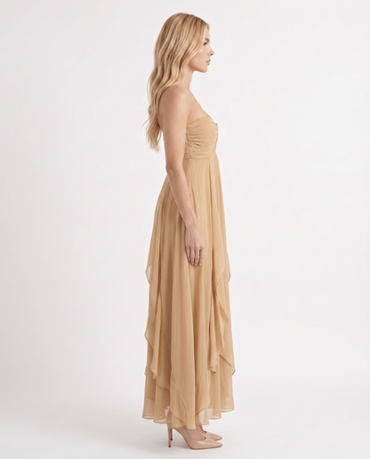 Tatum Keyhole Maxi Dress - Khaki