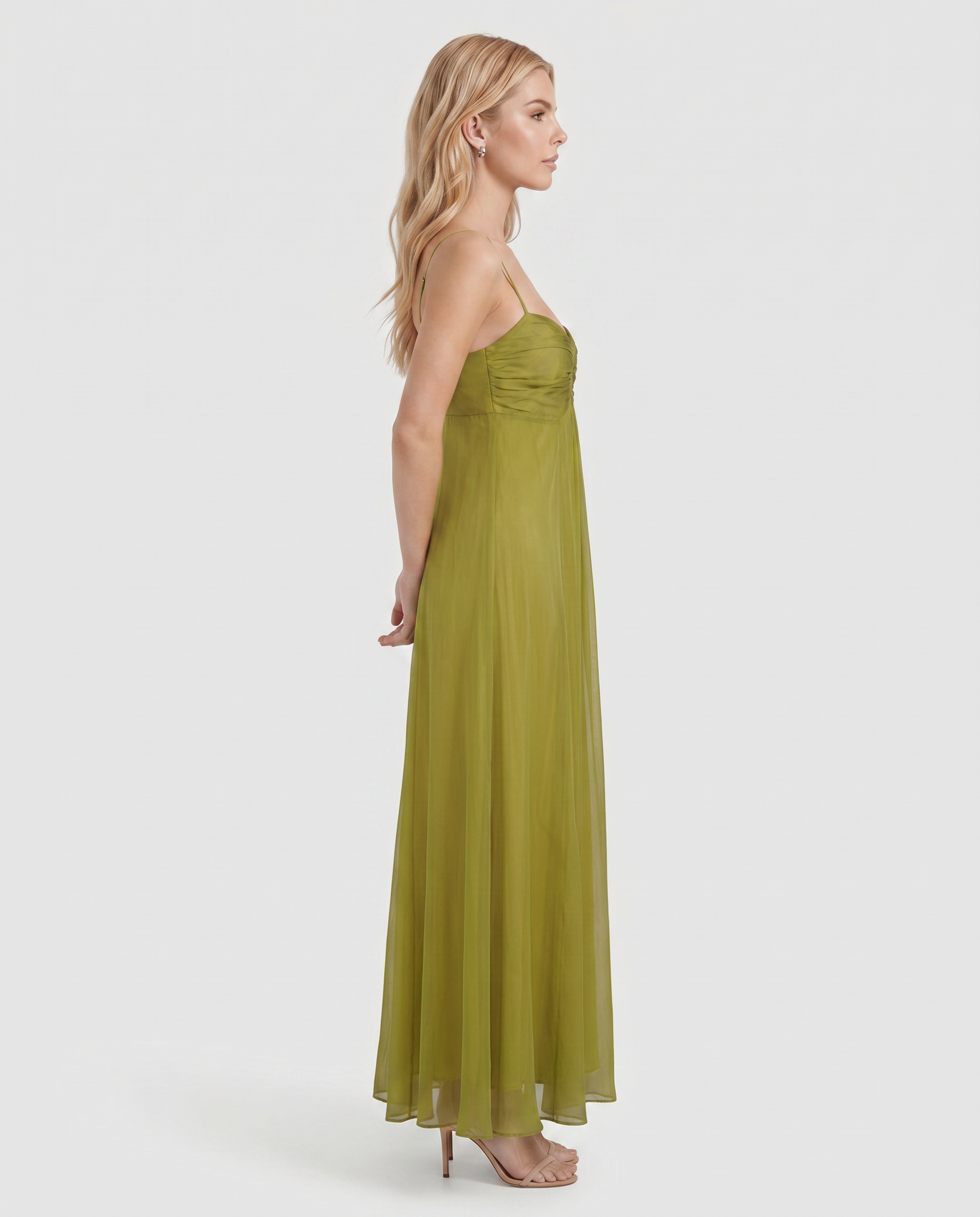 wedding guest dress olive green V Neck Long Sleeve Satin Dress Olive Green Wedding Guest Dress Evening Midi Dress Bridesmaid Dress With Sleeve Cocktail Dress For Woman