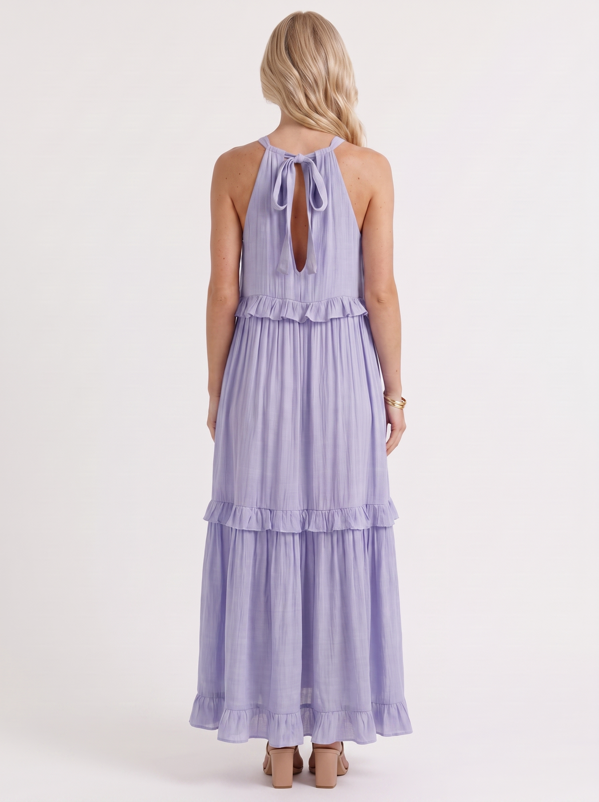 Thea Tiered Maxi Dress - Lilac