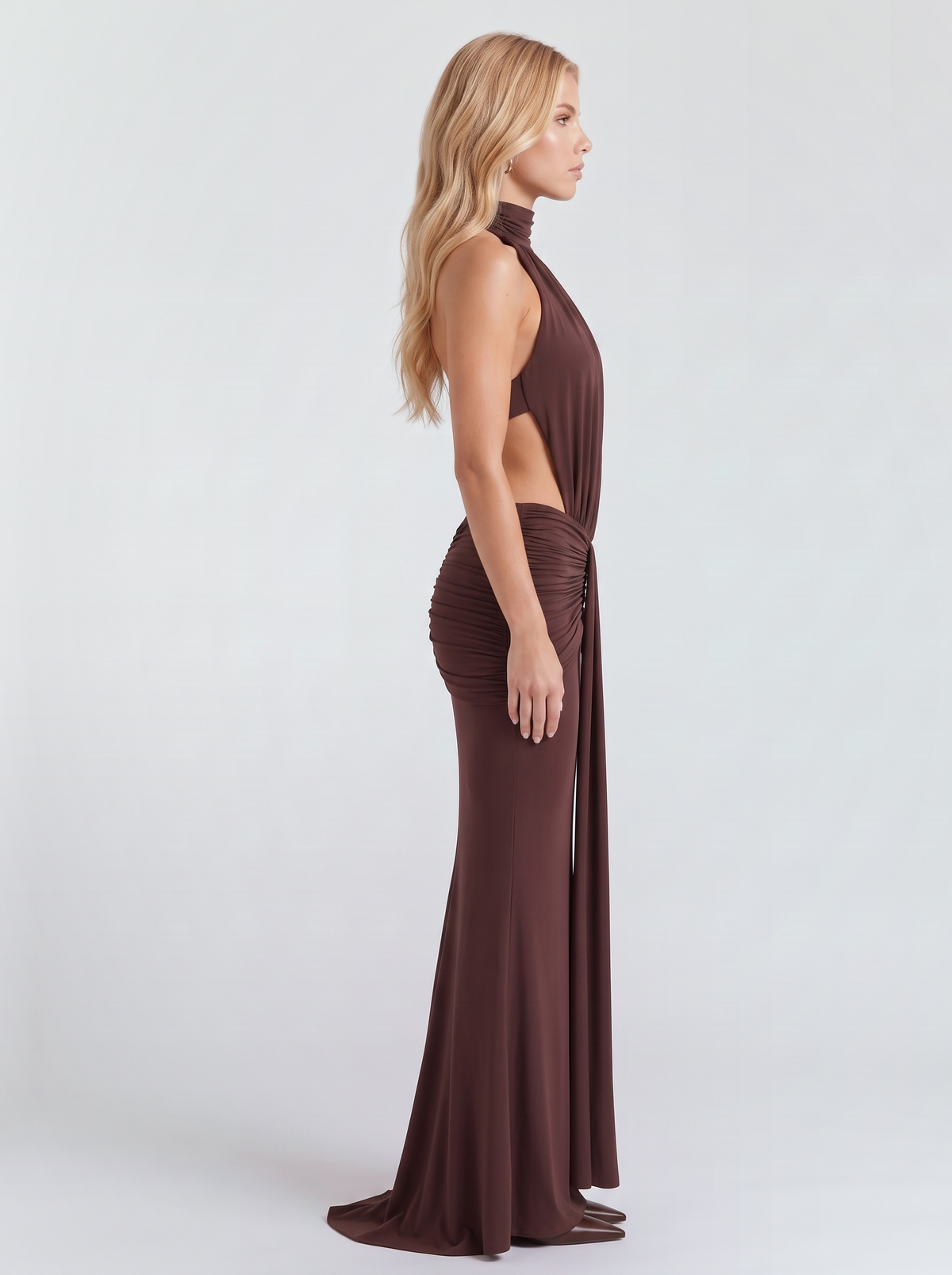 Tiffany Maxi Dress - Brown
