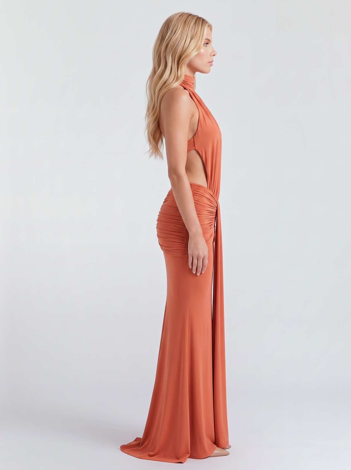Tiffany Maxi Dress - Burnt Orange