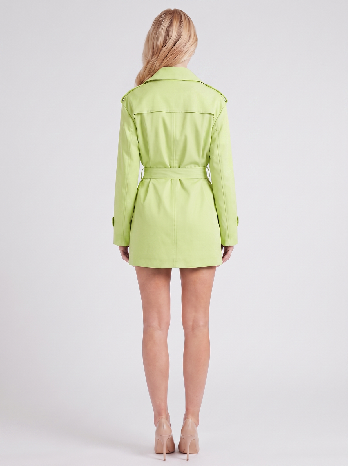 Una Belted Trench - Green