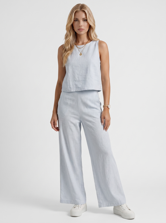 Vale Pants Set - White