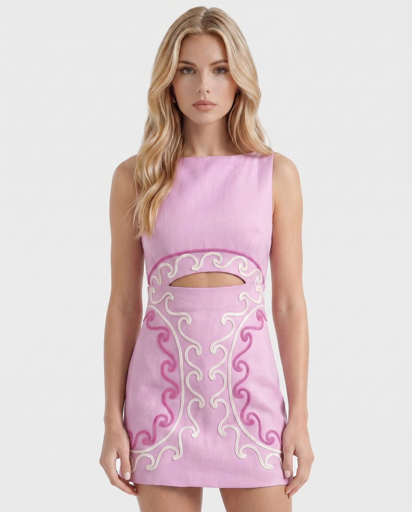 Wren Cutout Mini Dress - Pink