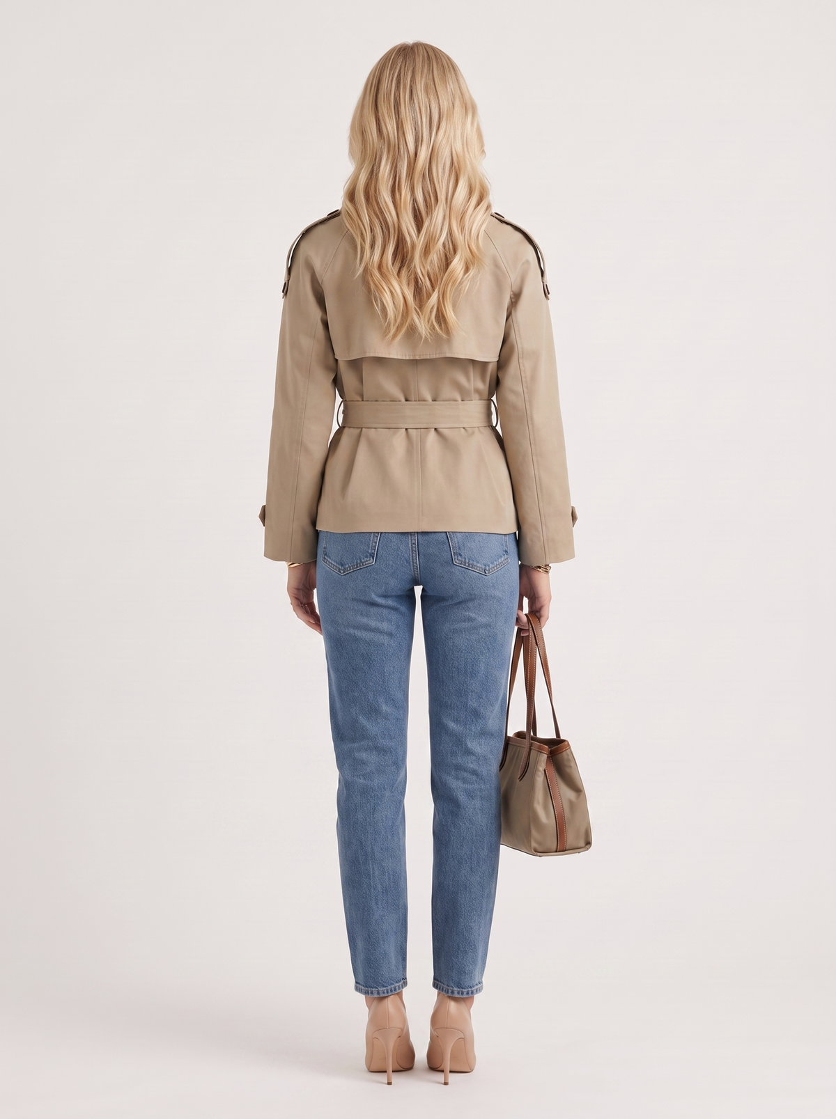 Yara Belted Trench - Khaki