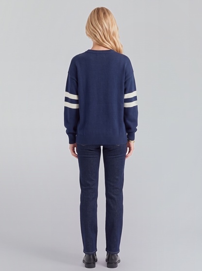 Zinnia Star Sweater - Blue